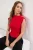 TRENDYOLMİLLA Dames Rood Effen Mouwloos Getailleerd Blouses