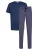 Mey Pyjama kort ‘Tie Minimal’  donkerblauw
