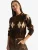 Bianco Lucci Gebreid vest  crème / chocoladebruin / mokka / zwart