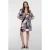 Geisha midi jurk multi