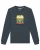 Watapparel Sweatshirt ‘ Hippies Bus ‘  antraciet / gemengde kleuren