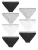 Next Slip  grijs gemêleerd / zwart / wit