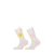 Yellow Moon sportsokken – set van 2 wit met hartjes print
