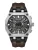 POLICE Analoog horloge ‘Shield’  donkerbruin / donkergrijs / zilver