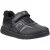 Hush Puppies Sutton Bungee Leren Zwarte Veterschoenen Voor Jongens