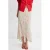 Mango midi rok met stippen – ecru