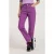 EsQualo Trousers Colored Denim Straight Fit Violet