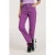 EsQualo Trousers Colored Denim Straight Fit Violet