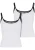 Urban Classics Top  zwart / wit