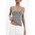 Mango top met pailletten – grijs