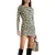 Off White Dames/Dames Mini Jurk met Alles-Over Print (Wit/zwart afdrukken)
