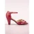 Mable Peeptoe pumps in rood