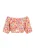 MYMO Blouse ‘Spring Summer’  smaragd / oranje / pink / wit