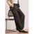 Street One Dames High Waist broek met wijde pijpen in casual pasvorm in Bruin