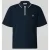 REVIEW regular fit poloshirt met ritssluiting en labelstitching