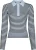 Neo Noir Rugby Fannya Striped Hemelsblauw dames
