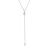 Dames Strik Ketting met Cubic Zirconia in 925 Sterling Zilver BICLL022