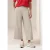Street One Dames 7/8 High Waist broek met wijde pijpen in casual pasvorm in Beige
