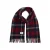 Tommy Hilfiger geruite wollen sjaal donkerblauw/rood