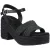 Hush Puppies Jamelia Espadrille Hak Textiel Dames Zwarte Sandalen