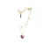 Hartvormige Hanger met Kralen en Bloemenpatroon Set voor Dames 24 Colours