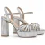 Montevita platform sandaal Servedte zilver