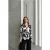 Gelaagde Abstracte Print Button-Up Shirt