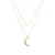 Luxenter Monil collier 18k goud afwerking