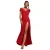 Vrouwelijke Off-Shoulder Geplooide Jurk Goddiva Scuba