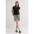 Summum Woman Wide Leg Shorts Crochet Jersey Black-ivory