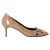 Oscar De La Renta Pumps met Scallop- en Strikdetails in Bruin Lakleer