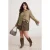 Trendyol Curve Dames Kaki Effen Lang Oversized Grote maten Overhemden