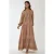 Geprinte Viscose Maxi Jurk met Blousekraag