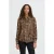 ICHI blouse met panterprint bruin