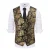 Slim-fit gilet met print, enkele rij knopen, goud