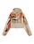 Johnny Urban Fleece jas ‘Carey’  beige / camel / donkergroen / kreeft