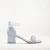 Illy Laag Block Hak Sandalen with Pearls