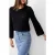 French Connection L/s Crochet Bobble Knit Black