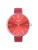 Lucardi Analoog horloge ‘Einfach’  vuurrood / zilver