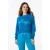 EsQualo Sweater “magic” Intarsia Petrol