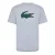 Lacoste Heren Krokodillenprint Katoen Regular T-shirt (Zilver/Groen)