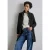 Street One Dames Jas met gebreide details in Zwart