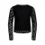 KIDS ONLY GIRL semi-transparante longsleeve – zwart