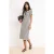 TRENDYOLMİLLA Dames Bruin Gestreept Kort / Mini Kort Casual Bodycon Jurken