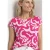 Blouse met hangende schouder en print