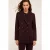 Motivi Double-breasted Long Jacket Bordeaux