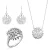 Orphelia ‘Flavie’ Dames 925 Sterling Zilveren Set: Ketting + Oorbellen + Ring – Zilver SET-7502