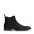 Manfield – Heren – Blauwe suède chelsea boots –