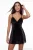 TRENDYOLMİLLA Dames Zwart Effen Kort / Mini Mouwloos Regular fit Nachthemden