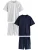 Next Pyjama kort  navy / grijs gemêleerd